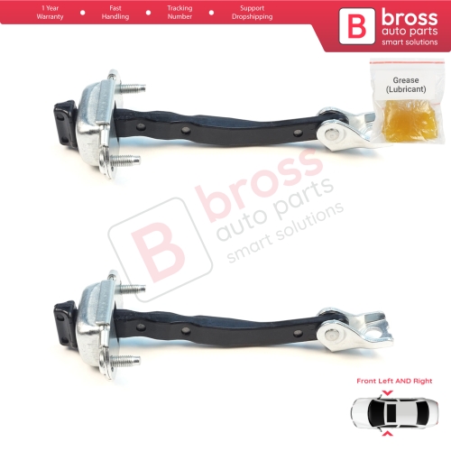 2 Pieces Front Door Hinge Brake Stop Check Assy Limiter Strap for Citroen C3 MK4 e-C3 2024-On Fiat Grande Panda 9846733780