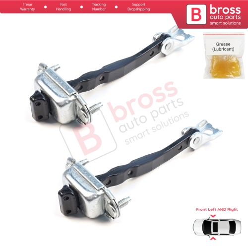 2 Pieces Front Door Hinge Brake Stop Check Assy Limiter Strap for Citroen C3 MK4 e-C3 2024-On Fiat Grande Panda 9846733780