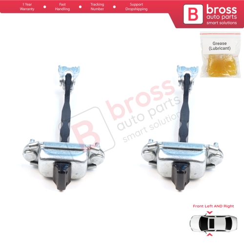 2 Pieces Front Door Hinge Brake Stop Check Assy Limiter Strap for Citroen C3 MK4 e-C3 2024-On Fiat Grande Panda 9846733780