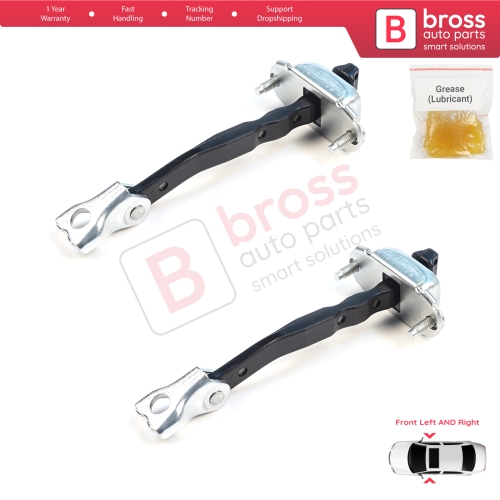 2 Pieces Front Door Hinge Brake Stop Check Assy Limiter Strap for Citroen C3 MK4 e-C3 2024-On Fiat Grande Panda 9846733780