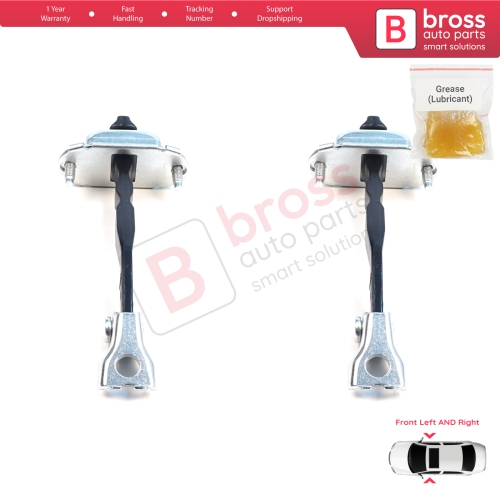2 Pieces Front Door Hinge Brake Stop Check Assy Limiter Strap for Citroen C3 MK4 e-C3 2024-On Fiat Grande Panda 9846733780