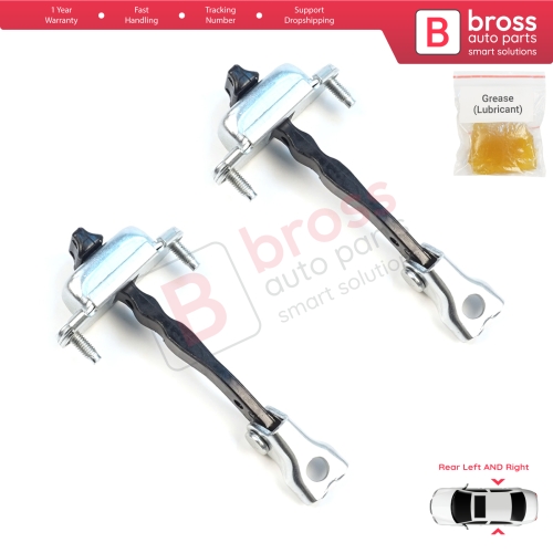 2 Pieces Rear Door Hinge Brake Stop Check Assy Limiter Strap for Citroen C3 MK4 e-C3 2024-On Fiat Grande Panda 9846733380