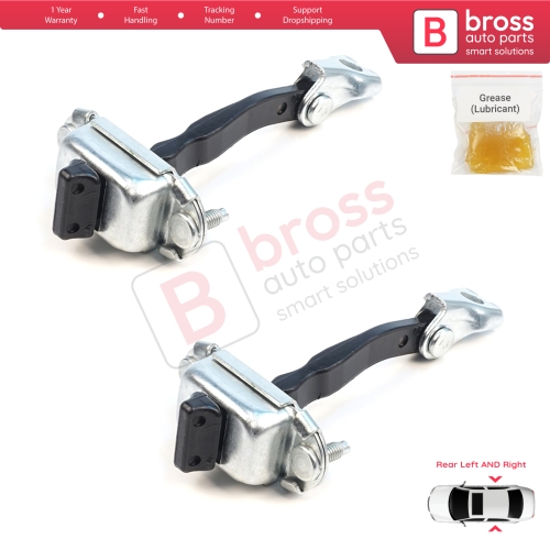 2 Pieces Rear Door Hinge Brake Stop Check Assy Limiter Strap for Citroen C3 MK4 e-C3 2024-On Fiat Grande Panda 9846733380