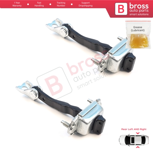 2 Pieces Rear Door Hinge Brake Stop Check Assy Limiter Strap for Citroen C3 MK4 e-C3 2024-On Fiat Grande Panda 9846733380