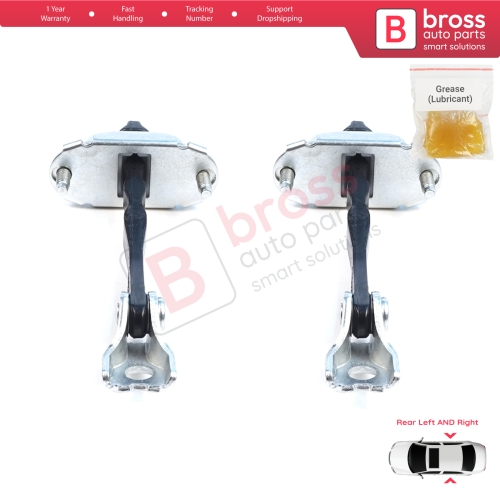 2 Pieces Rear Door Hinge Brake Stop Check Assy Limiter Strap for Citroen C3 MK4 e-C3 2024-On Fiat Grande Panda 9846733380