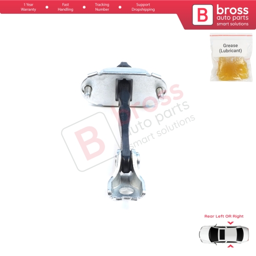 Rear Door Hinge Brake Stop Check Assy Limiter Strap for Citroen C3 MK4 e-C3 2024-On Fiat Grande Panda 9846733380