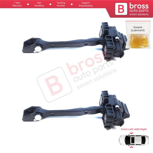 2 Pieces Front Door Hinge Brake Stop Check Assy Limiter Strap for Seat Cupra Leon MK4 KL KU 2020-On 4/5-Door 5FA837179A