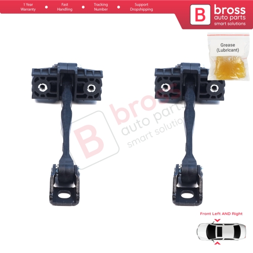 2 Pieces Front Door Hinge Brake Stop Check Assy Limiter Strap for Seat Cupra Leon MK4 KL KU 2020-On 4/5-Door 5FA837179A