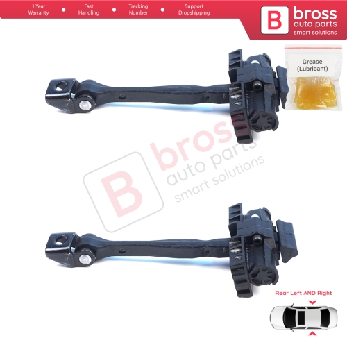 2 Pieces Rear Door Hinge Brake Stop Check Assy Limiter Strap for Seat Cupra Leon MK4 KL KU 2020-On 4/5-Door 5FA839179