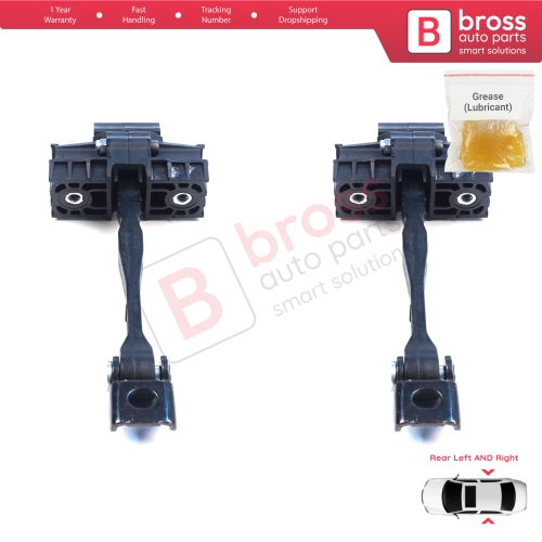 2 Pieces Rear Door Hinge Brake Stop Check Assy Limiter Strap for Seat Cupra Leon MK4 KL KU 2020-On 4/5-Door 5FA839179