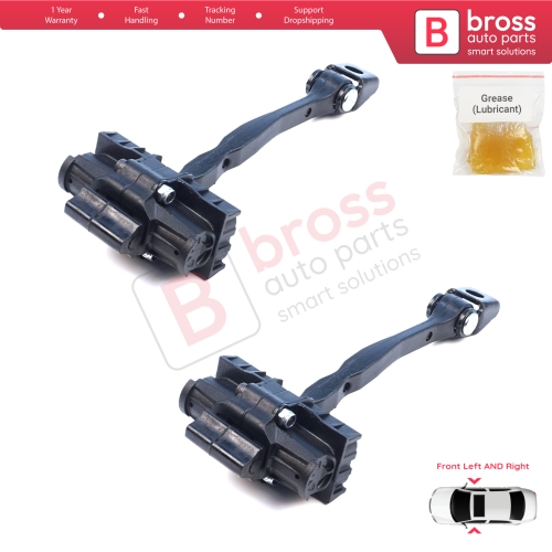 2 Pieces Front Door Hinge Brake Stop Check Assy Limiter Strap for Cupra Formentor SE316 KM7 KMP 2021-On 5FF837179
