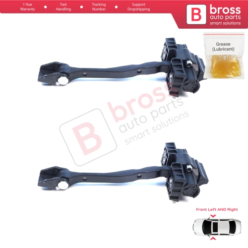 2 Pieces Front Door Hinge Brake Stop Check Assy Limiter Strap for Cupra Formentor SE316 KM7 KMP 2021-On 5FF837179