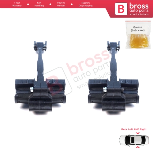 2 Pieces Rear Door Hinge Brake Stop Check Assy Limiter Strap for Cupra Formentor SE316 KM7 KMP 2021-On 5FF839179