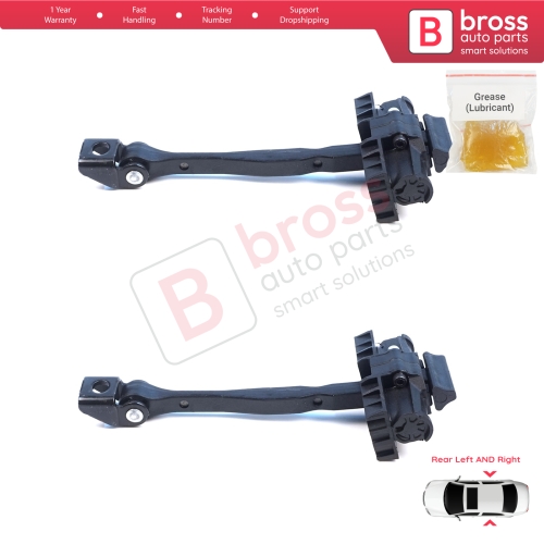 2 Pieces Rear Door Hinge Brake Stop Check Assy Limiter Strap for Cupra Formentor SE316 KM7 KMP 2021-On 5FF839179