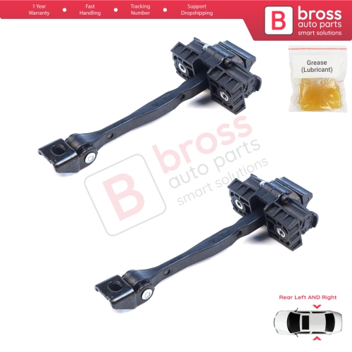 2 Pieces Rear Door Hinge Brake Stop Check Assy Limiter Strap for Cupra Formentor SE316 KM7 KMP 2021-On 5FF839179