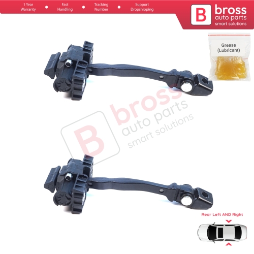 2 Pieces Rear Door Hinge Brake Stop Check Assy Limiter Strap for VW ID.3 E11 E12 Cupra Born K11 10A839249