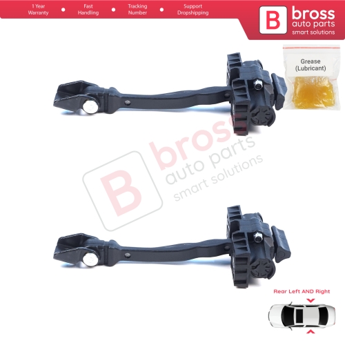 2 Pieces Rear Door Hinge Brake Stop Check Assy Limiter Strap for VW ID.3 E11 E12 Cupra Born K11 10A839249