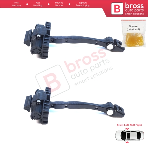2 Pieces Front Door Hinge Brake Stop Check Assy Limiter Strap for VW ID.4 E21 ID.5 E39 Audi Q4 e-tron F4N F4B 11A837249A