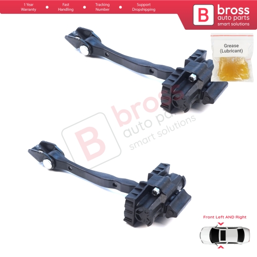 2 Pieces Front Door Hinge Brake Stop Check Assy Limiter Strap for VW ID.4 E21 ID.5 E39 Audi Q4 e-tron F4N F4B 11A837249A