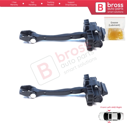 2 Pieces Front Door Hinge Brake Stop Check Assy Limiter Strap for VW ID.4 E21 ID.5 E39 Audi Q4 e-tron F4N F4B 11A837249A