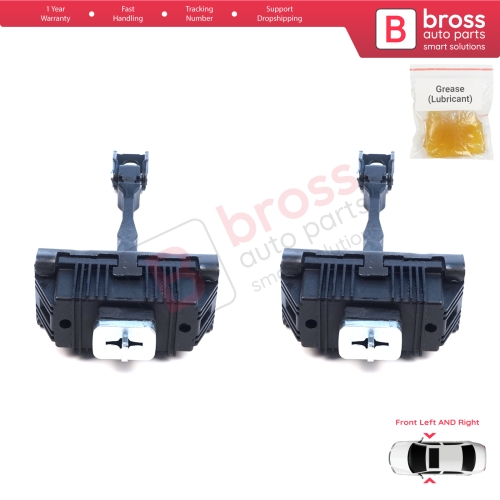 2 Pieces Front Door Hinge Brake Stop Check Assy Limiter Strap for VW Crafter MK2 e-Crafter MAN TGE e-TGE 2017-On 7C0837249A
