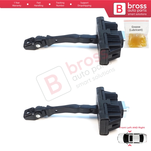 2 Pieces Front Door Hinge Brake Stop Check Assy Limiter Strap for VW Crafter MK2 e-Crafter MAN TGE e-TGE 2017-On 7C0837249A