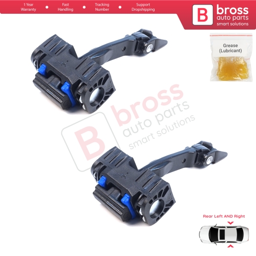 2 Pieces Double Crew Cab Rear Door Hinge Brake Stop Check Assy Limiter Strap for VW Crafter MK2 e-Crafter MAN TGE e-TGE 2017-On 7CA839249A