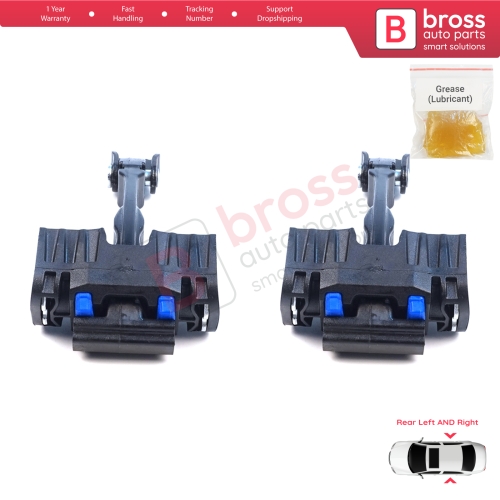 2 Pieces Double Crew Cab Rear Door Hinge Brake Stop Check Assy Limiter Strap for VW Crafter MK2 e-Crafter MAN TGE e-TGE 2017-On 7CA839249A