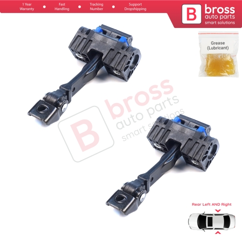 2 Pieces Double Crew Cab Rear Door Hinge Brake Stop Check Assy Limiter Strap for VW Crafter MK2 e-Crafter MAN TGE e-TGE 2017-On 7CA839249A
