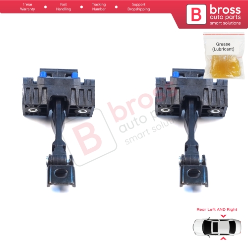 2 Pieces Double Crew Cab Rear Door Hinge Brake Stop Check Assy Limiter Strap for VW Crafter MK2 e-Crafter MAN TGE e-TGE 2017-On 7CA839249A