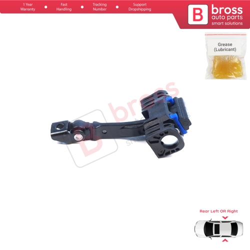 Double Crew Cab Rear Door Hinge Brake Stop Check Assy Limiter Strap for VW Crafter MK2 e-Crafter MAN TGE e-TGE 2017-On 7CA839249A