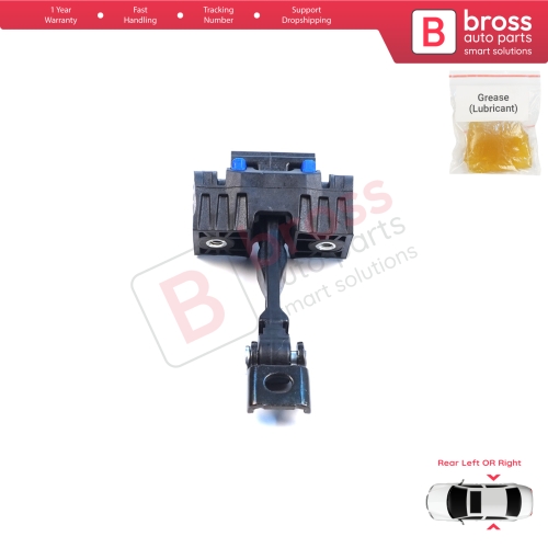 Double Crew Cab Rear Door Hinge Brake Stop Check Assy Limiter Strap for VW Crafter MK2 e-Crafter MAN TGE e-TGE 2017-On 7CA839249A