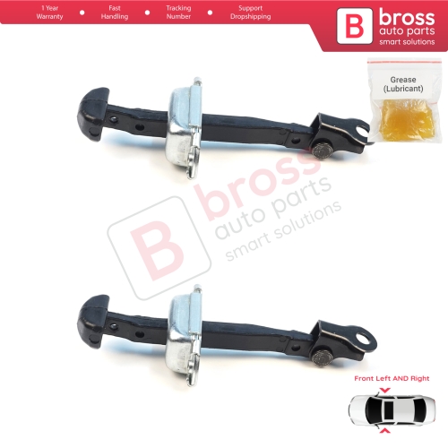 2 Pieces Front Door Hinge Brake Stop Check Assy Limiter Strap for Mitsubishi L200 Triton MK4 KA KB 2004-2018 Pajero Sport MK2 KH KG 5702A080