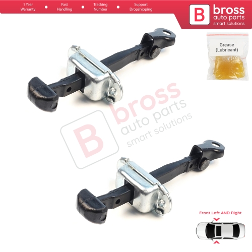 2 Pieces Front Door Hinge Brake Stop Check Assy Limiter Strap for Mitsubishi L200 Triton MK4 KA KB 2004-2018 Pajero Sport MK2 KH KG 5702A080