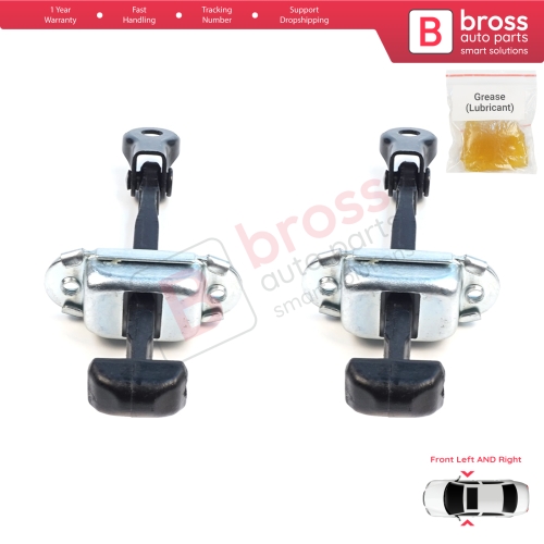 2 Pieces Front Door Hinge Brake Stop Check Assy Limiter Strap for Mitsubishi L200 Triton MK4 KA KB 2004-2018 Pajero Sport MK2 KH KG 5702A080
