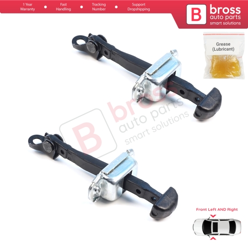 2 Pieces Front Door Hinge Brake Stop Check Assy Limiter Strap for Mitsubishi L200 Triton MK4 KA KB 2004-2018 Pajero Sport MK2 KH KG 5702A080