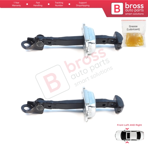 2 Pieces Front Door Hinge Brake Stop Check Assy Limiter Strap for Mitsubishi L200 Triton MK4 KA KB 2004-2018 Pajero Sport MK2 KH KG 5702A080