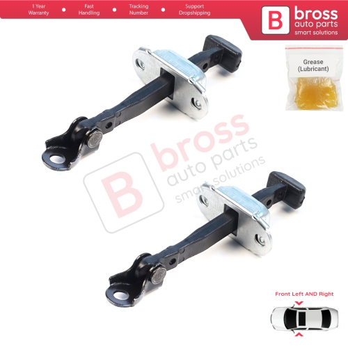 2 Pieces Front Door Hinge Brake Stop Check Assy Limiter Strap for Mitsubishi L200 Triton MK4 KA KB 2004-2018 Pajero Sport MK2 KH KG 5702A080
