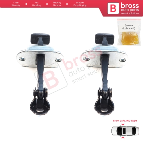 2 Pieces Front Door Hinge Brake Stop Check Assy Limiter Strap for Mitsubishi L200 Triton MK4 KA KB 2004-2018 Pajero Sport MK2 KH KG 5702A080