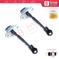 2 Pieces Rear Door Hinge Brake Stop Check Assy Limiter Strap for Mitsubishi L200 Triton MK4 KA KB 2004-2018 Pajero Sport MK2 KH KG 5732A043