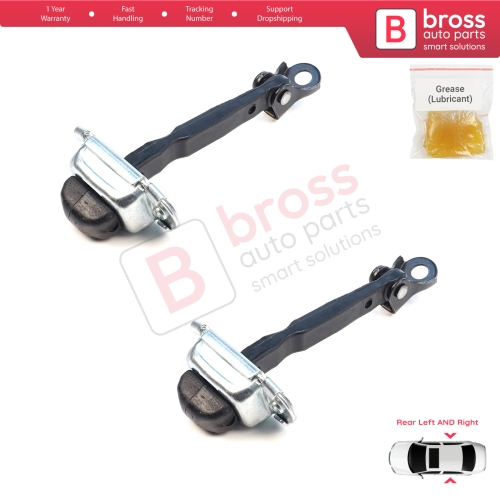 2 Pieces Rear Door Hinge Brake Stop Check Assy Limiter Strap for Mitsubishi L200 Triton MK4 KA KB 2004-2018 Pajero Sport MK2 KH KG 5732A043