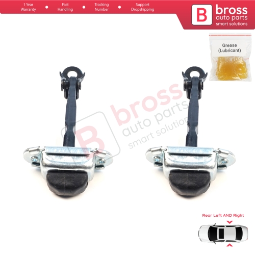 2 Pieces Rear Door Hinge Brake Stop Check Assy Limiter Strap for Mitsubishi L200 Triton MK4 KA KB 2004-2018 Pajero Sport MK2 KH KG 5732A043