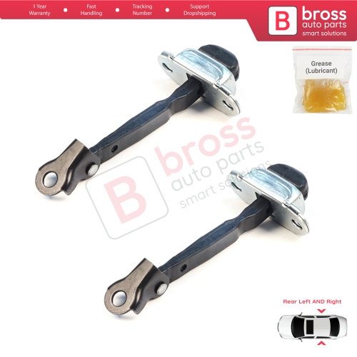 2 Pieces Rear Door Hinge Brake Stop Check Assy Limiter Strap for Mitsubishi L200 Triton MK4 KA KB 2004-2018 Pajero Sport MK2 KH KG 5732A043