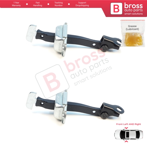 2 Pieces Front Door Hinge Brake Stop Check Assy Limiter Strap for Mitsubishi L200 Triton MK5 KJ KK KL Pajero Sport MK3 Fiat Fullback MK1 5702A229