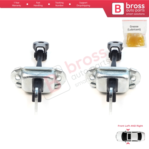 2 Pieces Front Door Hinge Brake Stop Check Assy Limiter Strap for Mitsubishi L200 Triton MK5 KJ KK KL Pajero Sport MK3 Fiat Fullback MK1 5702A229