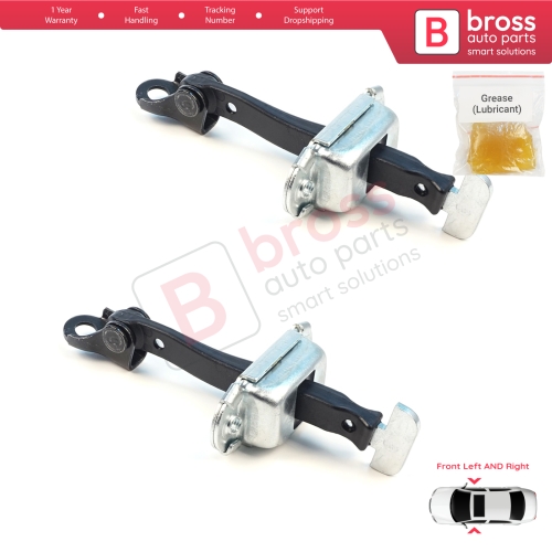 2 Pieces Front Door Hinge Brake Stop Check Assy Limiter Strap for Mitsubishi L200 Triton MK5 KJ KK KL Pajero Sport MK3 Fiat Fullback MK1 5702A229