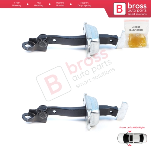 2 Pieces Front Door Hinge Brake Stop Check Assy Limiter Strap for Mitsubishi L200 Triton MK5 KJ KK KL Pajero Sport MK3 Fiat Fullback MK1 5702A229