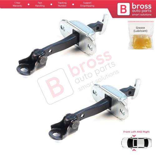 2 Pieces Front Door Hinge Brake Stop Check Assy Limiter Strap for Mitsubishi L200 Triton MK5 KJ KK KL Pajero Sport MK3 Fiat Fullback MK1 5702A229