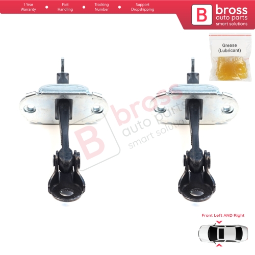 2 Pieces Front Door Hinge Brake Stop Check Assy Limiter Strap for Mitsubishi L200 Triton MK5 KJ KK KL Pajero Sport MK3 Fiat Fullback MK1 5702A229