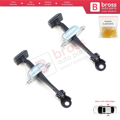 2 Pieces Rear Door Hinge Brake Stop Check Assy Limiter Strap for Mitsubishi L200 Triton MK5 KJ KK KL Pajero Sport MK3 Fiat Fullback MK1 5732A146